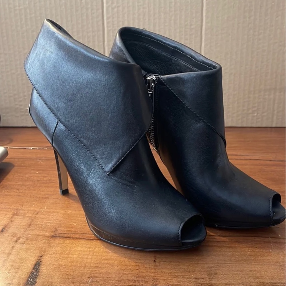 Michael Kors peep toe ankle boots